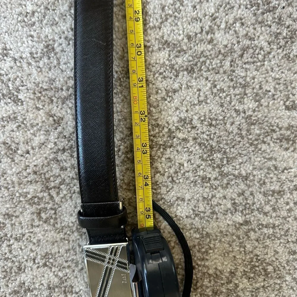 DAKS Chocolate Brown Leather Men’s Belt 32”-33”